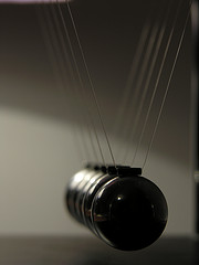 Close Up Of A Newton's Cradle